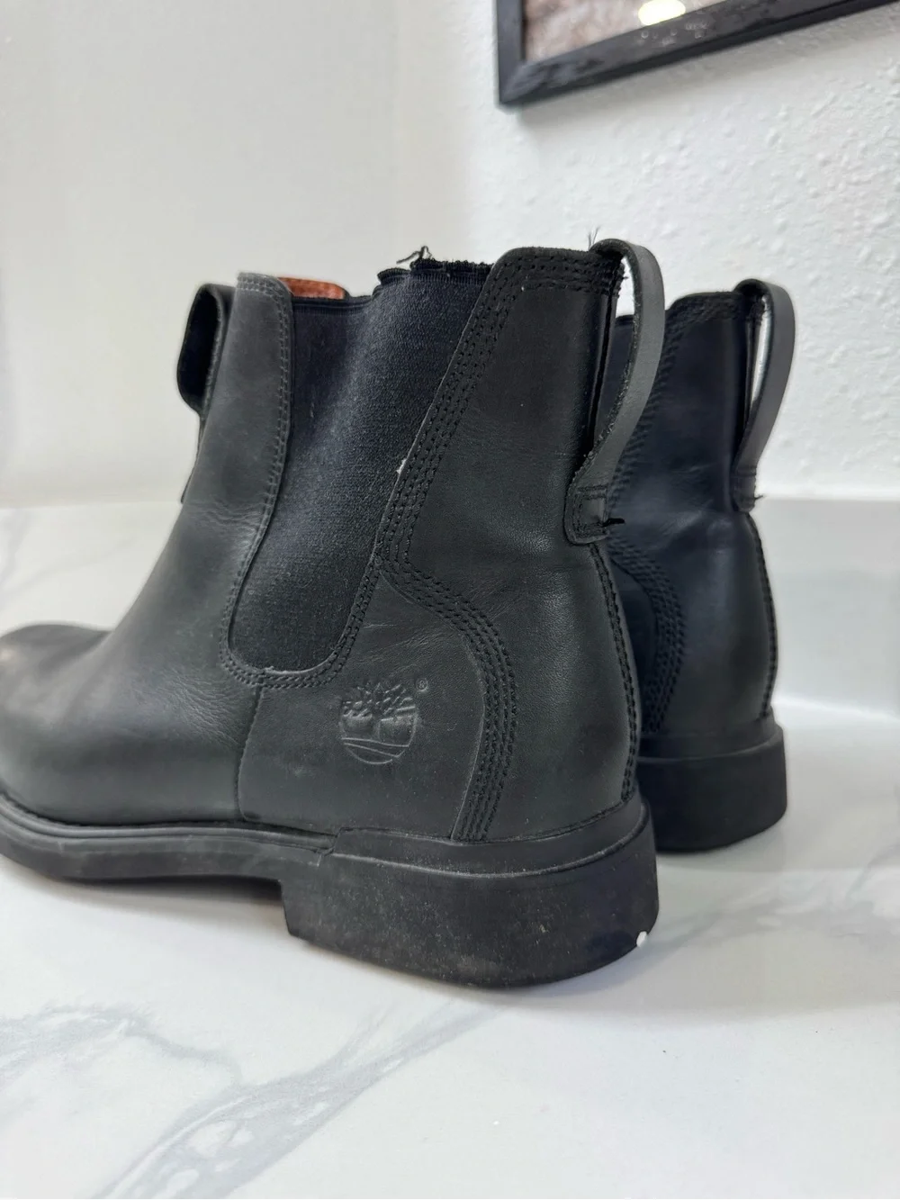 Timberland black leather